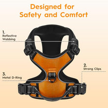 Load image into Gallery viewer, No Pull Dog Harness, No-Choke Soft Padded Reflective Dog Vest Harness with Front Clip & Top Handle, 2 Quick-Release Buckles, Adjustable for Small Medium Large Dogs