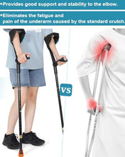 Load image into Gallery viewer, Forearm Crutches for Adults Have Elastic Crutches Padding for The Elbow+Hand Padding