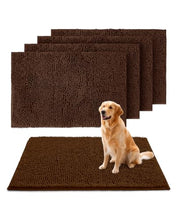 Load image into Gallery viewer, Dog Door Mat for Muddy Paws, 4 Pack 24" x 36", Absorbent Front Door Mat