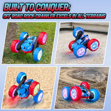 Load image into Gallery viewer, Hamdol Remote Control RC Car for Kids 6-12, High-Speed 4WD Stunt Car with LED Lights
