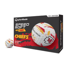 Load image into Gallery viewer, TaylorMade Golf SpeedSoft NFL Ink Golf Balls, Kansas City Chiefs, 1 Dozen