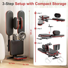 Load image into Gallery viewer, TDH Leg Stretcher, 220LBS Stretcher Machine,200° Adjustable Split Machine, Flexibility Stretching Equipment to Relieving Leg Muscl,Exercise for Everyone (Red-Black)