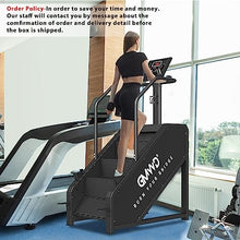Load image into Gallery viewer, Stepper Machine, GMWD Stair Climber with LED Screen- Black