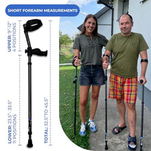 Load image into Gallery viewer, in-Motion Forearm Crutches | Spring Assist Crutches for Adults | Walking Crutch with Ergonomic Handle
