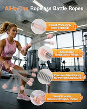 Load image into Gallery viewer, VividPulse Pink 2PCS Weighted Ropeless Battle Ropes for Home Gym - Portable & Quiet Training Rope for HIIT, Strength & Low-Impact Cardio - Full Body Workout Equipment for Men & Women