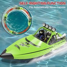 Load image into Gallery viewer, ARRIS Fast RC Jet Boat with Auto Flip & 2 Batteries, High-Speed RC Drift Boat, Weedless Shallow-Water Design