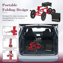 Load image into Gallery viewer, Fvzzin All Terrain Knee Scooter for Adults, Foldable Rolling Knee Scooter with DIY Stickers & Shock Absorber, Steerable Knee Walker for Broken Foot, Ankle Injuries & Surgery, Better Crutch Alternative
