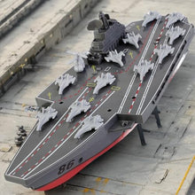 Load image into Gallery viewer, Ssccgym Remote Controlled Warship Battleship Aircraft Carrier 10km/h 4WD 2.4G RC Boat On Water Lakes Pools Exhibits Models