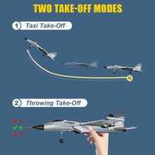 Load image into Gallery viewer, QuirkyGlee Rc Plane F-22, Stealth Raptor Remote Control Aircraft Jet, 3 Channel Stunt Fighter with 3 Modes
