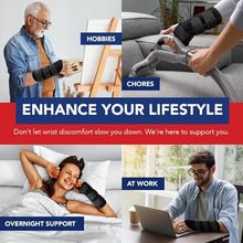 Load image into Gallery viewer, Doctor Developed Wrist Brace - Wrist wrap for Carpal Tunnel Arthritis,Tendonitis, Hand Support - Ideal for Fitness, Weightlifting - Handbook included (2 Pack, Carpal Tunnel)