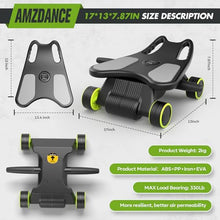 Load image into Gallery viewer, Ab Roller with Elbow Support, Ab Roller Board Core Workout Machine with 4 Wheels, Mini Pilates Reformer Equipment