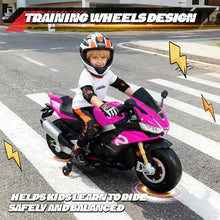 Load image into Gallery viewer, Eletric Ride on Motorcycle for Boys 3-6, Brushless Motor,Kids Electirc Bikes,Aprilia Licensed