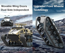Load image into Gallery viewer, WPLDEWAN RC Tank Car 1/16 Scale Remote Control Tank Off Road RC Crawler 4WD RTR 360°Rotating Drifting Dual Motor Gearbox