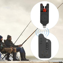 Load image into Gallery viewer, Tihebeyan Carp Fishing Bite Alarm Indicator Set, 4 Emitter + 1 Receiver Digital Wireless Fishing Bite Alert Indicator Set