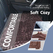 Load image into Gallery viewer, Dog Car Seat Waterproof Bed Cover Non-Slip Car Back Seat Soft and Comfortabl Pet Bed Mat Car Blanket for Travel Backseat Extender Seat Covers Dog Bed for Cars Trucks and SUVs (Dark Brown 23.6” x 51”)