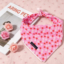 Load image into Gallery viewer, ARING PET Girl Dog Bandanas, Cute Summer Pink Daisy Floral Pet Bandana Scarf Triangle Bib for Small Medium Large Female Dogs Cats, Puppy Kerchief for Daily Wear Walks Party Photos-S