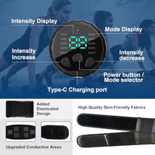 Load image into Gallery viewer, Ab Stimulator Muscle Toner,Abs Muscle Stimulator Abdominal Toning Fitness Belt for Men and Women Black