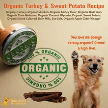 Load image into Gallery viewer, Dog Chits Turkey and Sweet Potato Soft Chew for Dogs - Dog and Puppy Chews | Made in USA | Organic Turkey | All-Natural Treats | Large & Small Breeds | Organic Sweet Potato | 4 oz.