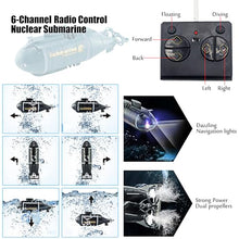 Load image into Gallery viewer, Tipmant Mini RC Nuclear Submarine Toy Remote Control Boat (Blue)