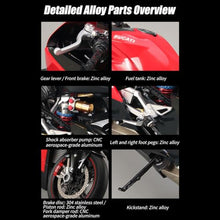 Load image into Gallery viewer, PLAYBUDDY RC Motorcycle Model for Adult, 1/7 Scale Remote Control Motorcycle V4 Top Edition with Ignition System & Smoke Spray, for Biker