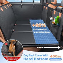 Load image into Gallery viewer, MYJAQI Back Seat Extender for Dogs, PU Leather Dog Car Seat Cover for Back Seat with Hard Bottom, 100% Waterproof, Scratch Proof and Anti Slip Dog Hammock for Car, Holds 400lbs