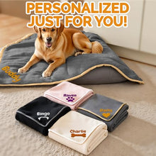 Load image into Gallery viewer, Personalized Dog Blanket with Name, Custom Blankets for Dog, Embroidered Waterproof Blanket Soft and Comfortable for Small, Medium & Large Dogs, Best Gift for Pet Lovers - Ships Next Day