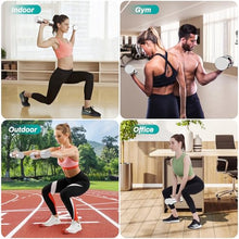 Load image into Gallery viewer, LIFERUN 15lb Steel Adjustable Dumbbell Set of 2, Free Weights Dumbbells Set, Non-Slip and Comfortable Foam Handle, Adjustable Dumbbells Weights Set for Home Gym Office Exercise