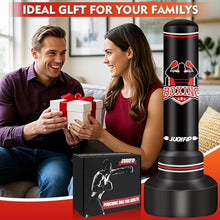 Load image into Gallery viewer, Freestanding Punching Bags for Adults Teens, 70" Freestanding Punching Bag with Stand,Suitable for Kickboxing Martial Arts MMA Dummy Karate Home Gym Training(not Included Pump and Gloves)