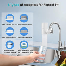 Load image into Gallery viewer, Vortopt 2 Faucet Water Filter for Sink, T1 Rapid Flow, NSF Certified