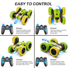 Load image into Gallery viewer, QUNREDA Remote Control Car, RC Car Toys for 6-12 Year Old Boys, Off Road RC Stunt Car