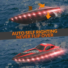 Load image into Gallery viewer, VOLANTEXRC RC Boat 20MPH Fast Remote Control Boat for Adults 2.4Ghz Toy Boat for Pools and Lake with 2 Rechargeable Batteries Toys Gifts for Adults, Red