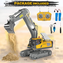 Load image into Gallery viewer, Remote Control Excavator Toy RC Play Excavator Construction Vehicles