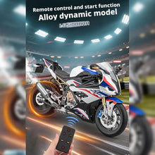 Load image into Gallery viewer, RC Motorcycle Model for Adult, 1/6 Scale S1000RR Dynamic Motorbike Display with Ignition Sound