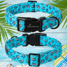 Load image into Gallery viewer, ARING PET Summer Dog Collar, Cute Blue Shark Pet Collars with Quick Release Buckle for Puppy Small Medium Large Boy Girl Dogs-L