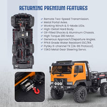 Load image into Gallery viewer, HOBBYPLUS ARKTOS 6x6 V1.5 CR18P Rock Crawler RTR All Terrain - Remote Control Car, Rock Crawler 1/18 Scale 6WD 2 Speed Transmission Off Road for Adults, RC Hobbyists (Tan)