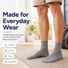 Load image into Gallery viewer, Doctor's Choice Diabetic Socks for Men, Seamless Ankle Socks with Non-Binding Top, Provides Extra Comfort for Gout, 4-Pairs, Grey, Large, Size 10-13