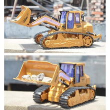 Load image into Gallery viewer, FANXMF RC Skid Steer Loader Construction Truck 1/14 Remote Control Bulldozer Crawler with Lights 9 Channel RC Front Loader 360° Rotation 2.4G Full Function Engineering Vehicle Excavator Toys