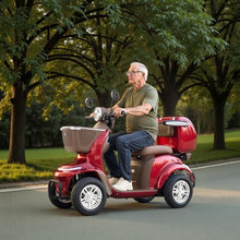 Load image into Gallery viewer, VEVOR Heavy Duty 4-Wheel Mobility Scooter, Powerful 1000W Brushless Motor, 500 lbs Capacity, 21.5 Miles Long Range, All Terrain Mobility Scooter with Lockable Trunk for Seniors & Adults
