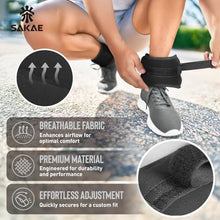 Load image into Gallery viewer, Aerobic Step Platform Set with Ankle Weights & Measuring Tape- Black