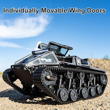 Load image into Gallery viewer, 2.4G Fully Proportional Remote Control Tank - Rock Crawler RC Truck 4x4 Off Road Military Vehicle