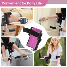 Load image into Gallery viewer, Crutches for Adults 3-Angle Adjustable Forearm Crutches Non-Slip Handles with EVA Elbow Support