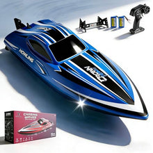 Load image into Gallery viewer, RC Boat for Kids with LED Lights, 35 KPH Remote Control Boat, 2.4Ghz Electric Fast Speed Boat for Adults