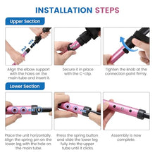 Load image into Gallery viewer, Ergonomic Forearm Crutches Spring Assist Crutches for Adults,Comfortable and Height Adjustable Arm Crutches