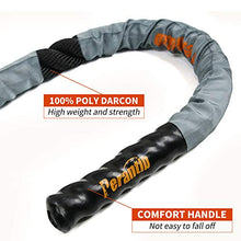 Load image into Gallery viewer, Perantlb Battle Rope with Cloth Sleeve -1.5/2 Inch Diameter 30' 40' 50' Lengths -Gym Muscle Toning Metabolic Workout Fitness, Battle Rope Anchor Strap Kit Included(2"x30ft)