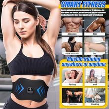 Load image into Gallery viewer, WZREZ FDA Cleared ABS Stimulator Muscle Toner, Ab Machine, Fitness Workout Equipment for Women and Men (Black Blue)