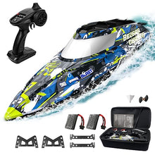 Load image into Gallery viewer, BEZGAR TX123 Remote Control Boats - Fast Speed RC Boat 32+ KPH with A Portable Suitcase for Lakes & Pools