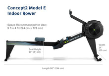 Load image into Gallery viewer, Concept2 RowErg Indoor Rowing Machine with Tall Legs - Black