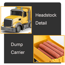 Load image into Gallery viewer, RC Dump Truck Toy for Kids - 6 Channel Remote Control Dump Truck with LED Lights, RC Construction Vehicle Truck Toys