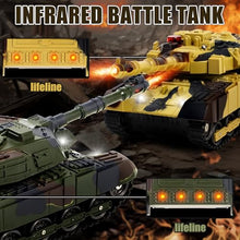 Load image into Gallery viewer, Supdex 1/28 RC Battle Tank Set, Remote Control Army Toy That Shoots for Kids and Adults