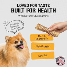 Load image into Gallery viewer, Dog Chits Beef Trachea for Dogs 1lb - 100% Single Ingredient, High Protein, Low Fat - Glucosamine for Joint Support - Dental-Clean Crunch - Digestible Rawhide-Free, Trachea Dog Treats - 3-4 inch